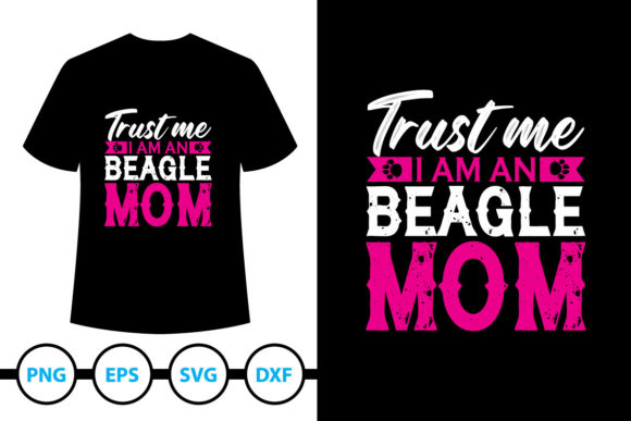 Beagle Dog T-Shirt Design 7 - Graphic Print Template for Crafters