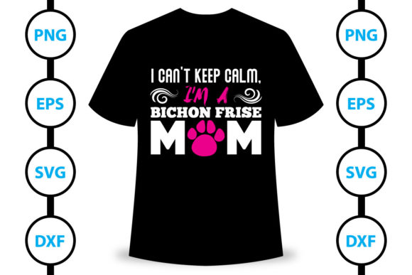 Bichon Fries Dog T-shirt Design 9 - Graphics for Print Templates