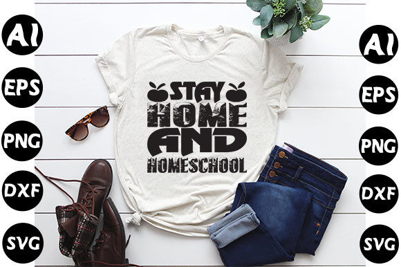Homeschool Mom Quote Design for T-Shirt Graphics