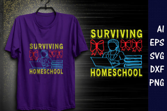 Homeschool Mom Quote Design for T-Shirt Graphics