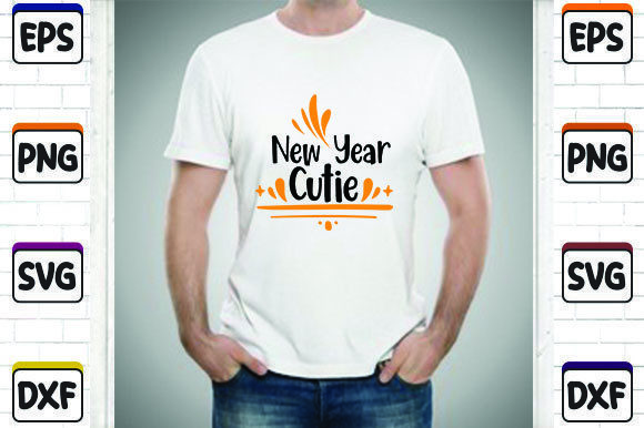 New Year Cutie Graphics for T-Shirt Designs