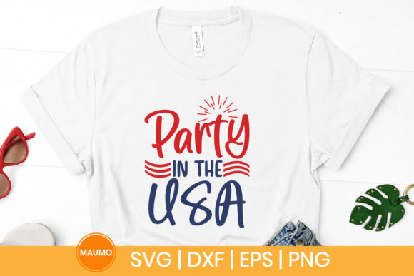Party in the Usa SVG for Print Templates and Graphics