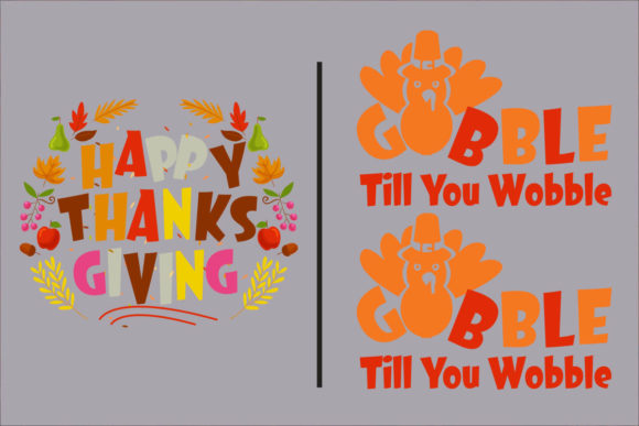 Thanksgiving T-Shirt Design Graphics for Content Publishing